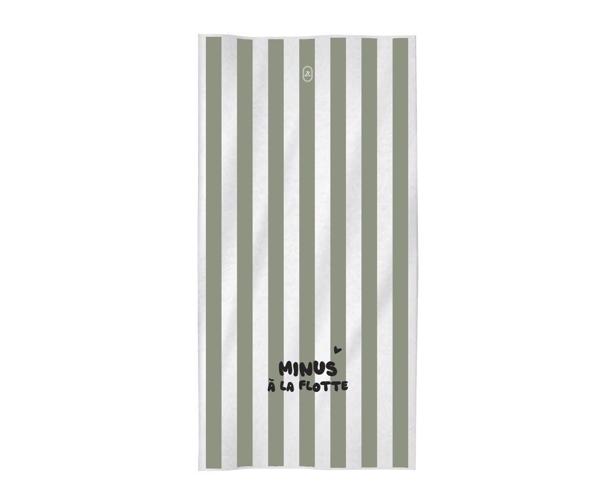 Serviette de plage enfant Minus à la flotte vert - Zakuw - Lili Margaret