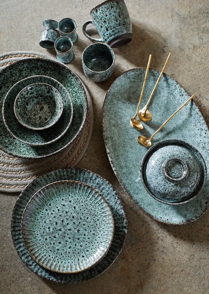 SET DE TABLE ROND EN FIBRES NATURELLES SAUGE - Madam Stoltz - Lili Margaret