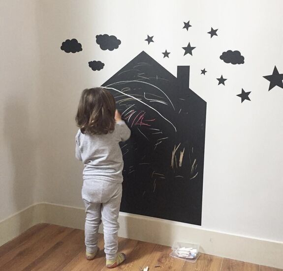 STICKER MURAL ARDOISE "MAISON" - Nicolasito - Lili Margaret