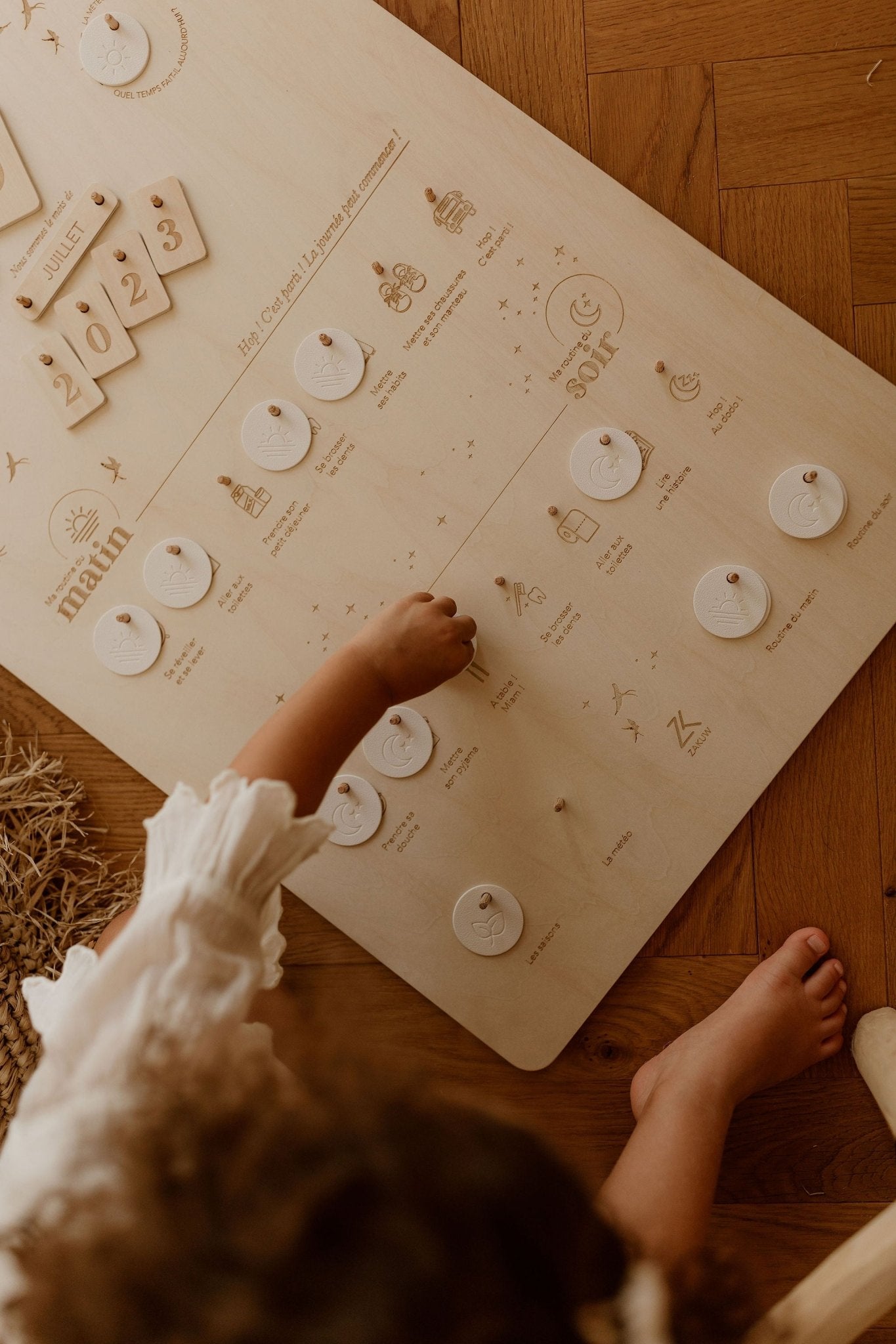 TABLEAU ÉDUCATIF "MES PETITES ROUTINES" - Zakuw - Lili Margaret
