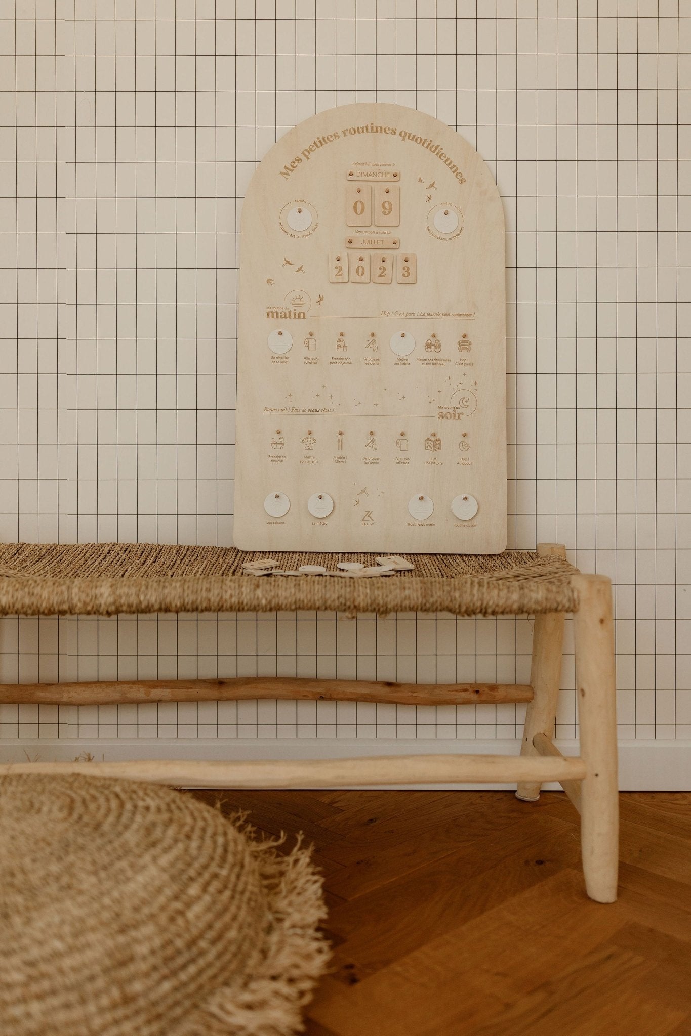 TABLEAU ÉDUCATIF "MES PETITES ROUTINES" - Zakuw - Lili Margaret