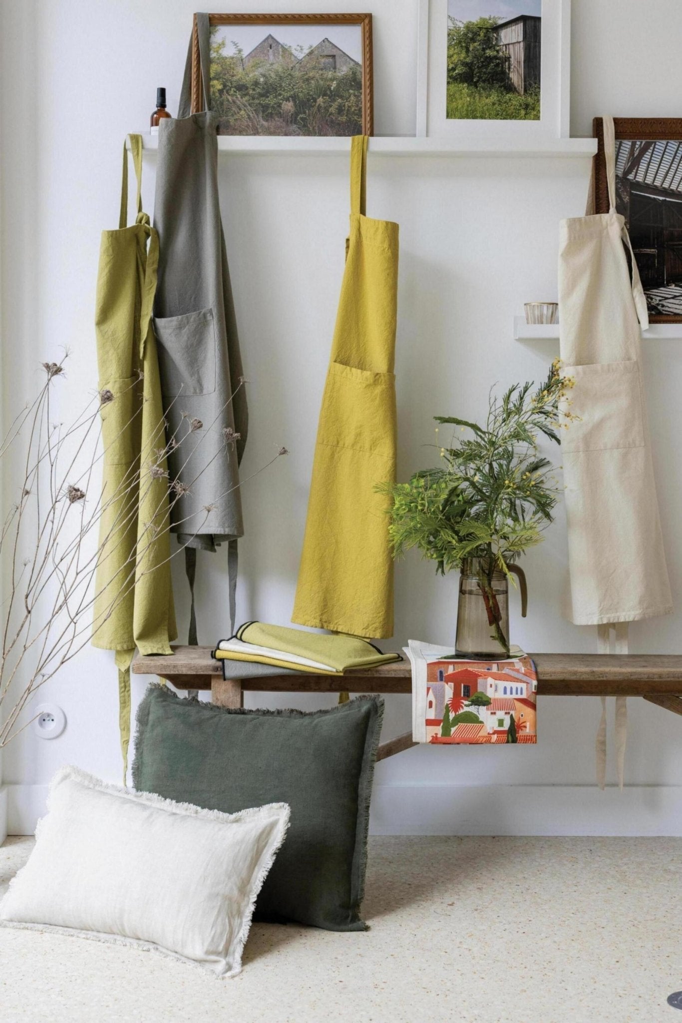 TABLIER DE CUISINE COTON RECYCLÉ ADA FICELLE - Maison Vivaraise - Lili Margaret