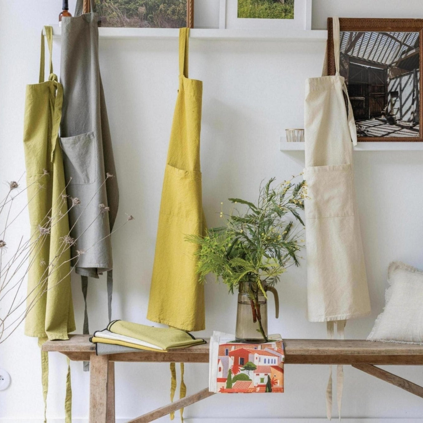 TABLIER DE CUISINE COTON RECYCLÉ ADA FICELLE - Maison Vivaraise - Lili Margaret