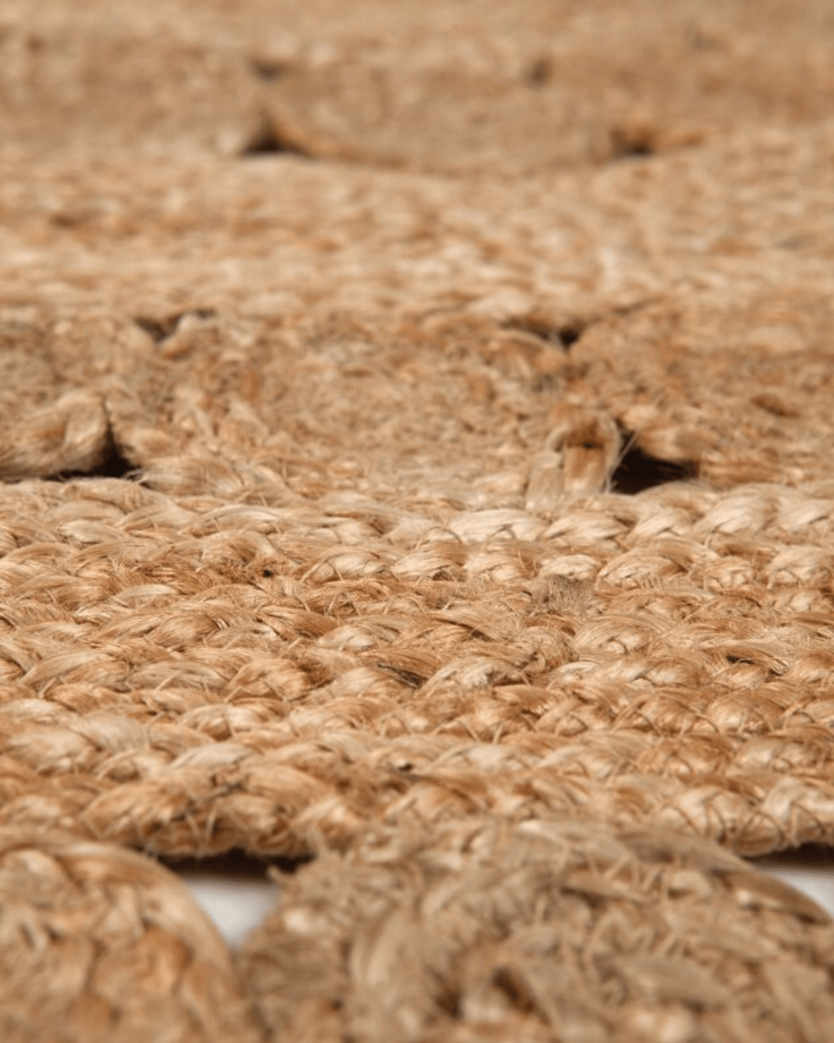 Tapis rond en jute naturel style bohème - Lili Margaret