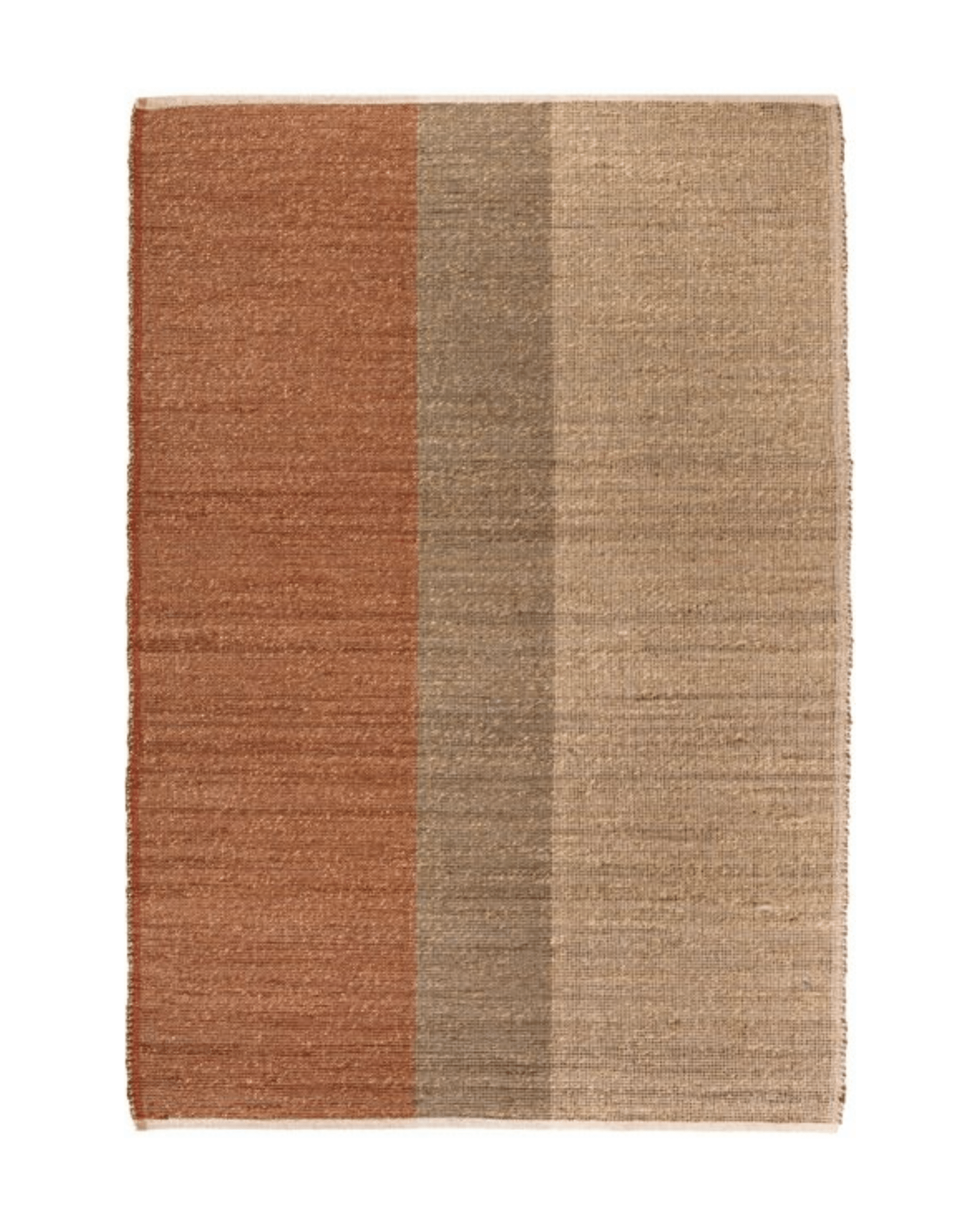 Tapis terracotta en jonc de mer Karan - Lili Margaret