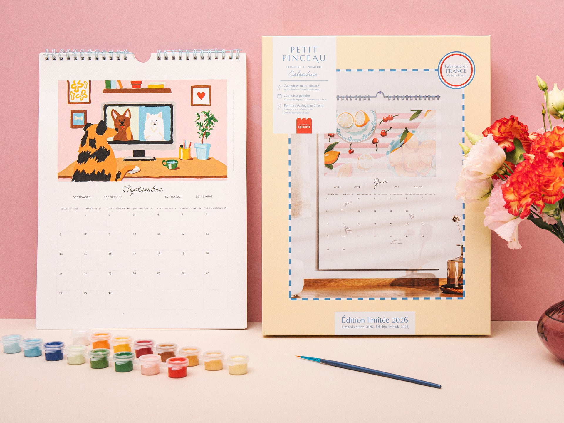 Peinture numérotée Calendrier 2026 - La petite épicerie