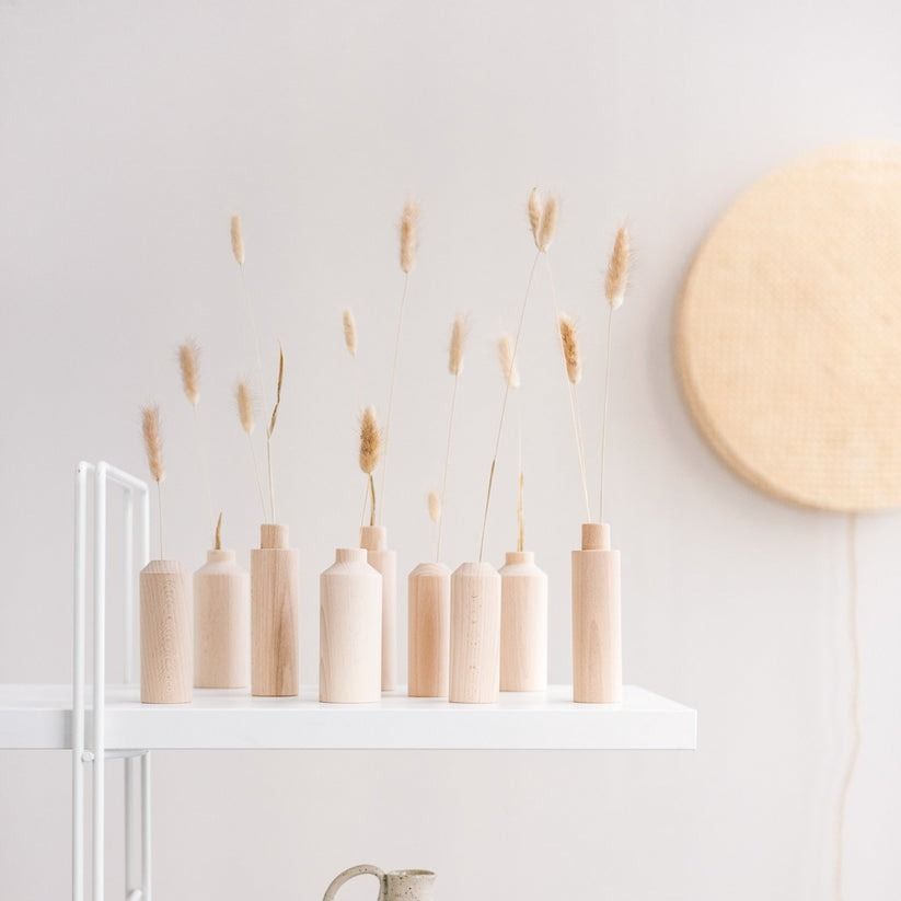 TRIO DE SOLIFLORES DESIGN EN BOIS - Anso Design - Lili Margaret