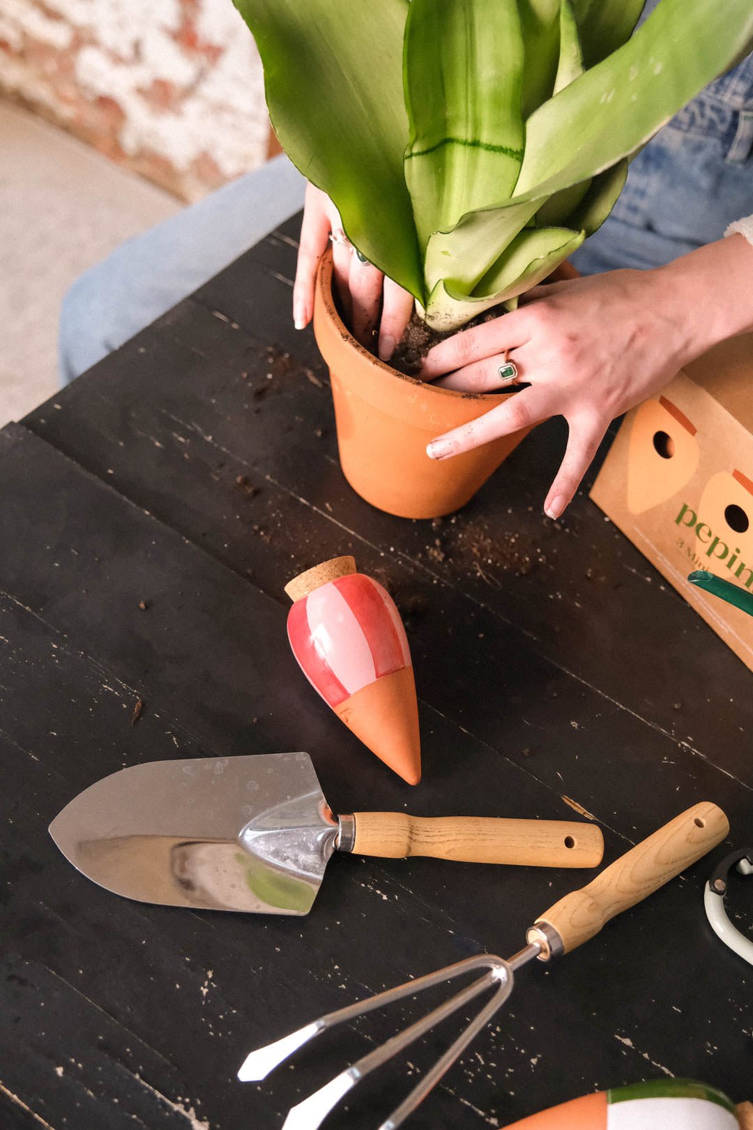 Trio mini olla rayée en terre cuite - pepin - Lili Margaret