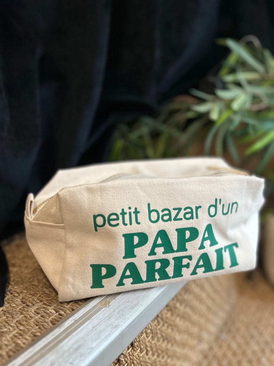 Trousse de toilette homme Papa parfait en tissu
