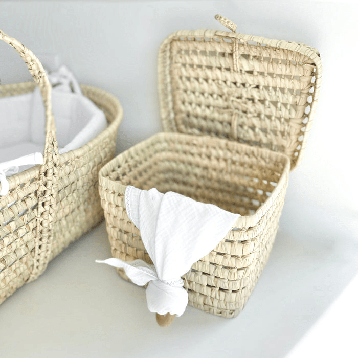 VANITY DE RANGEMENT EN PALME NATURELLE - Jacky and Family - Lili Margaret