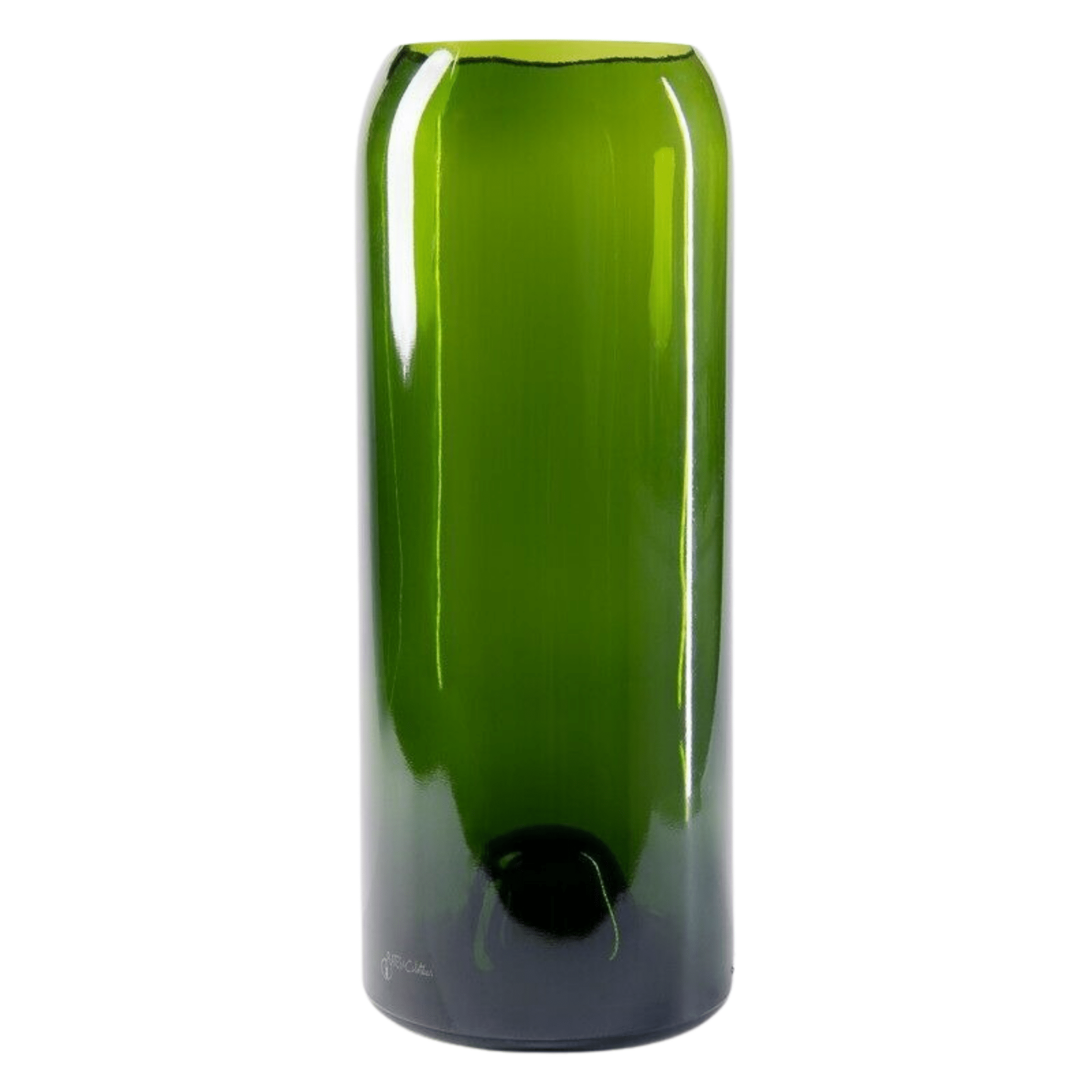 VASE DESIGN EN VERRE RECYCLÉ MAGNUM VERT - PLATES & Culotées - Lili Margaret