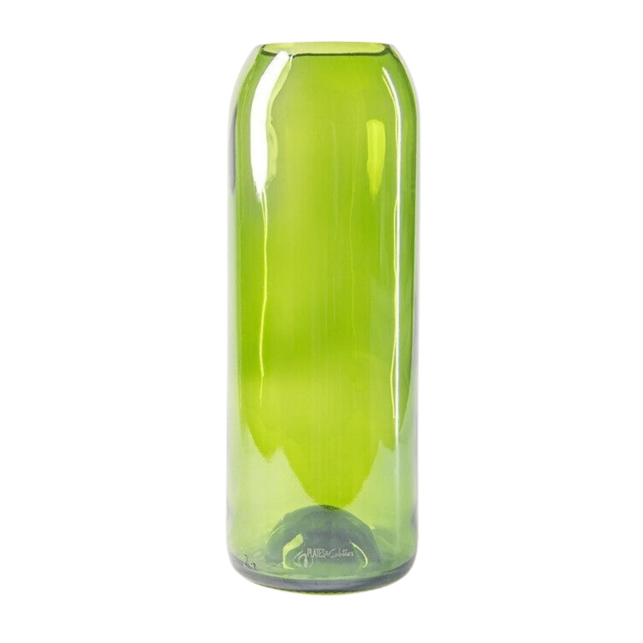 VASE DESIGN EN VERRE RECYCLÉ VERT - PLATES & Culotées - Lili Margaret