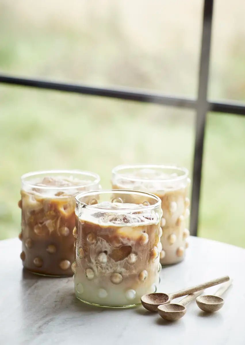 Verre à pois en verre recyclé - Madam Stoltz