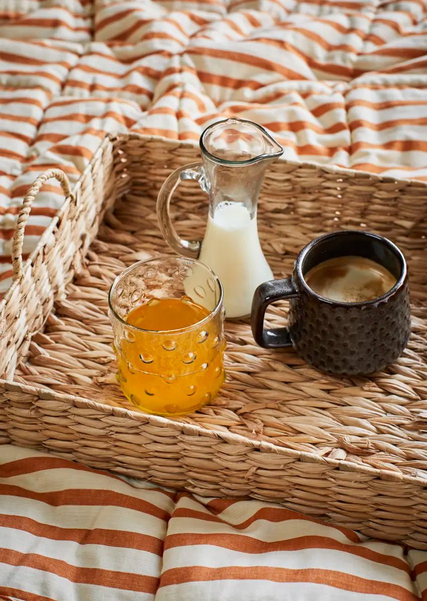 Verre à pois en verre recyclé - Madam Stoltz