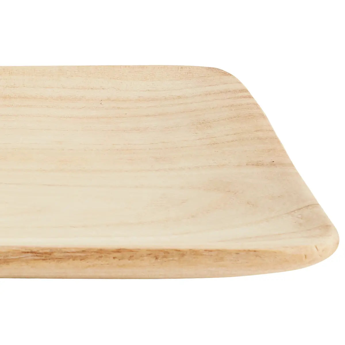 Rectangular wooden tray