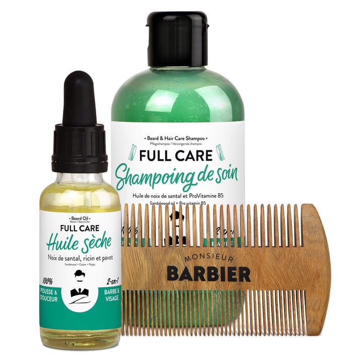 COFFRET COSMÉTIQUES NATURELS POUR HOMME FULL CARE - Monsieur Barbier