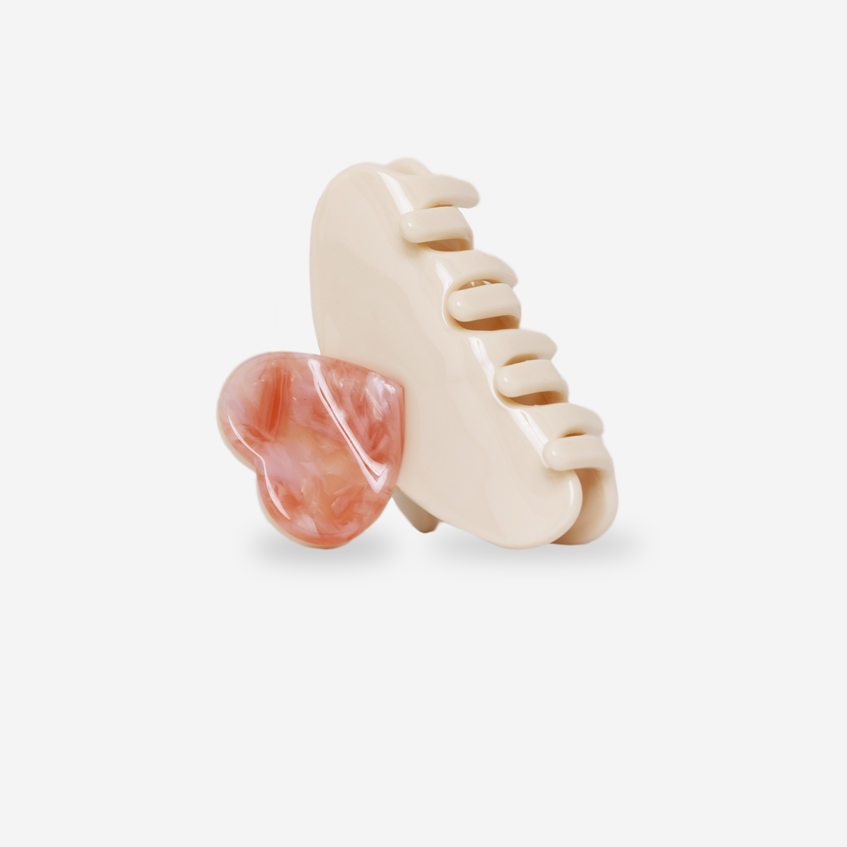 Pince à cheveux cœur Luv blush – Sasstie – vue 2