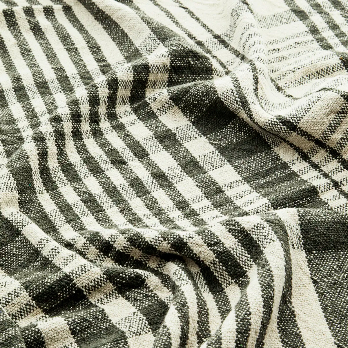 Recycled cotton throw