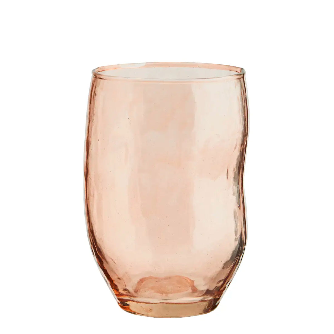 Hammered drinking glass