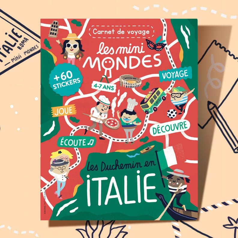 LIVRE ENFANT VOYAGES CARNET ITALIE - Les Mini Mondes