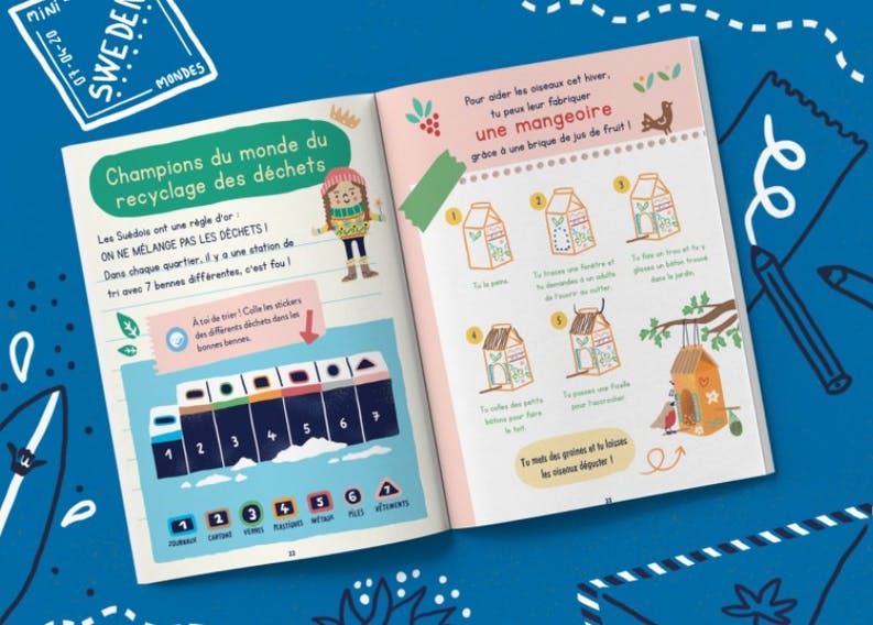 LIVRE ENFANT VOYAGES CARNET SUÈDE - Les Mini Mondes