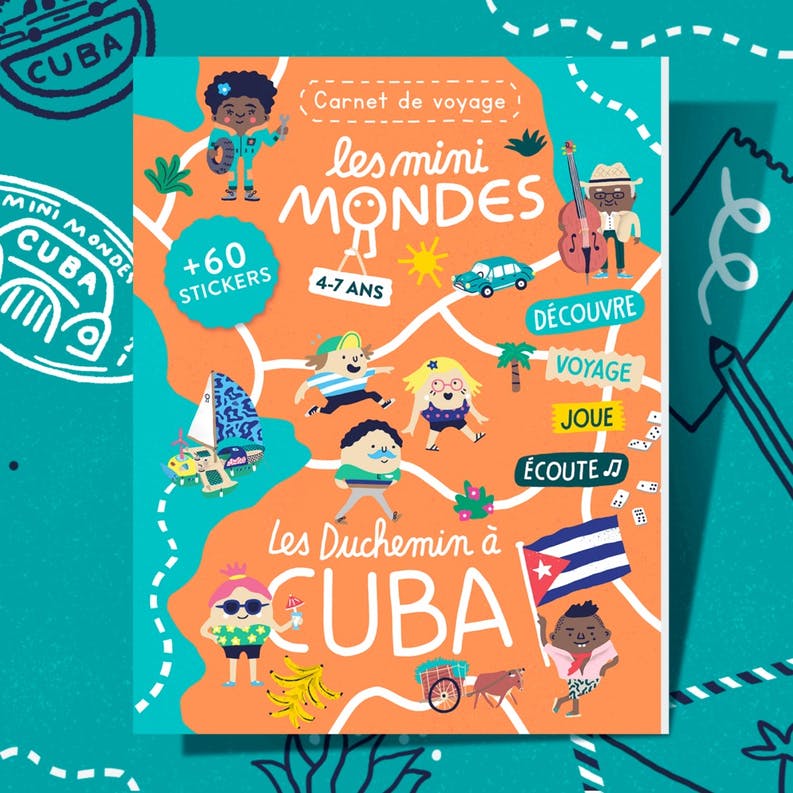 LIVRE ENFANT VOYAGES CARNET CUBA - Les Mini Mondes