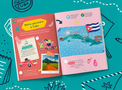 LIVRE ENFANT VOYAGES CARNET CUBA - Les Mini Mondes