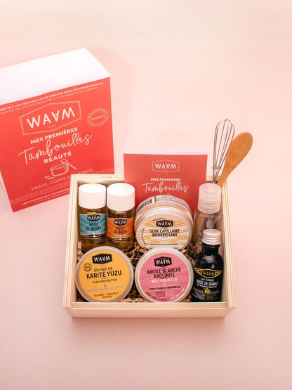 COFFRET COSMETIQUES NATURELS &quot;MES PREMIÈRES TAMBOUILLES&quot; - Waam