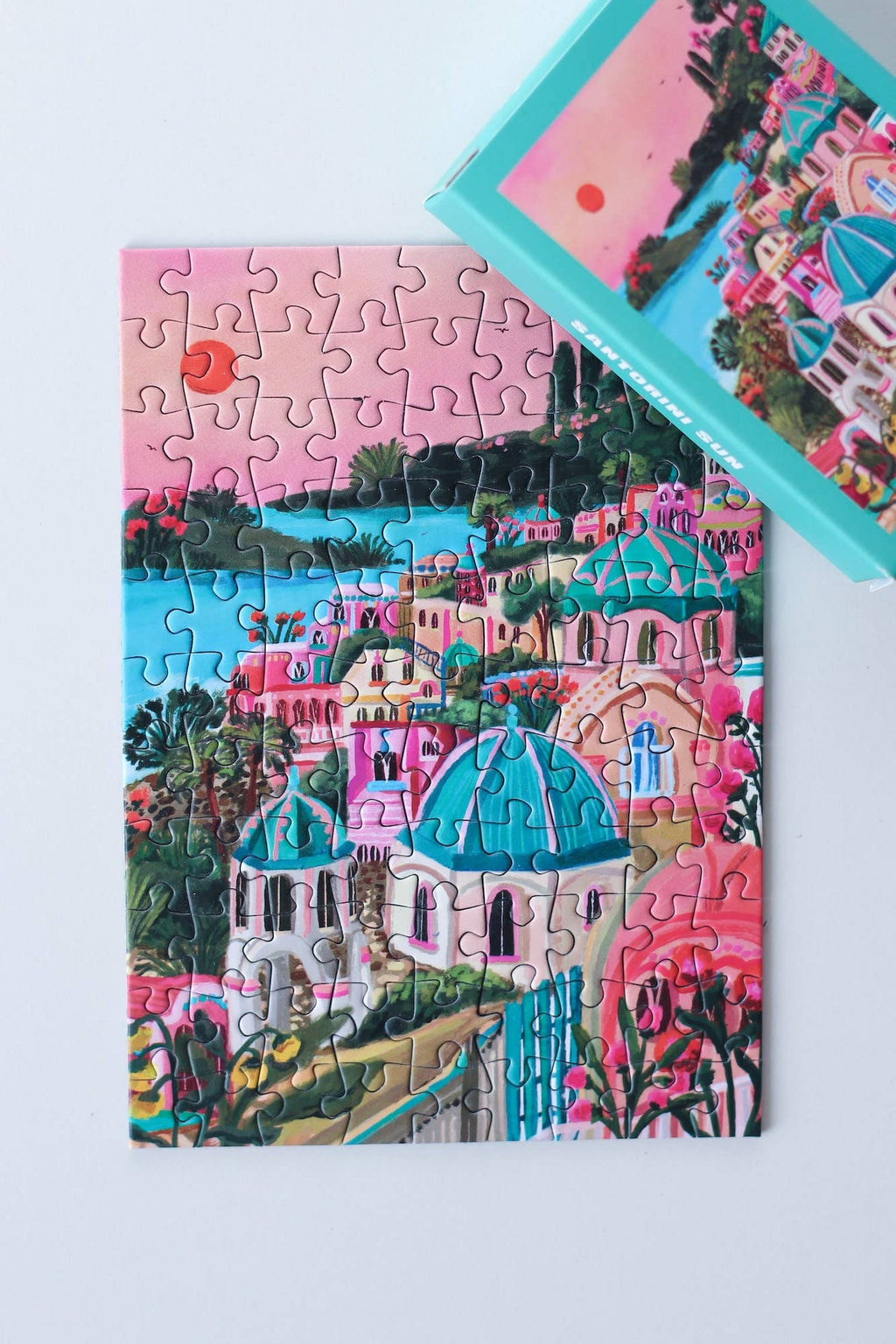 Mini puzzle Santorini Sun, 99 pièces