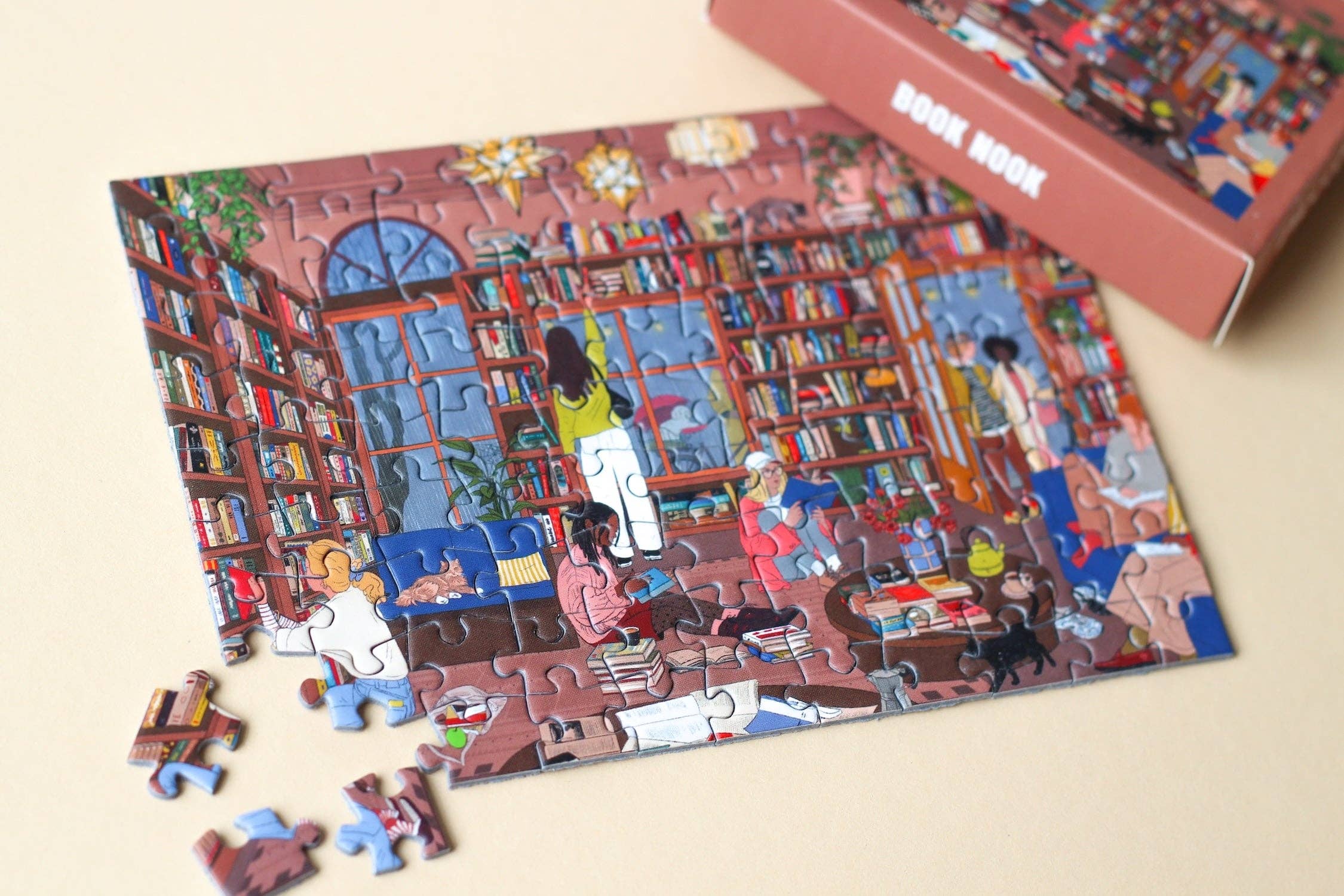 Mini-Puzzle Coin de Livre, 99 pièces