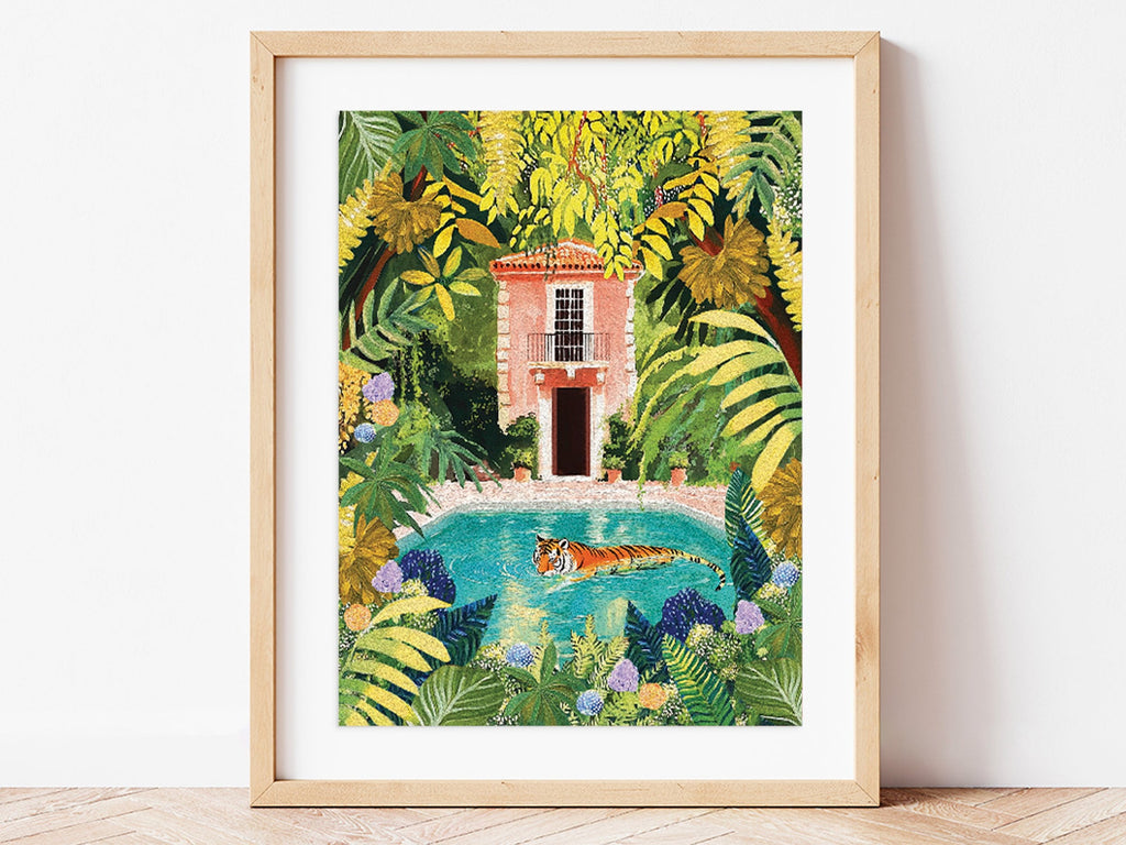 Coffret peinture au numéro Tiger Relaxing in my Pool - image 2
