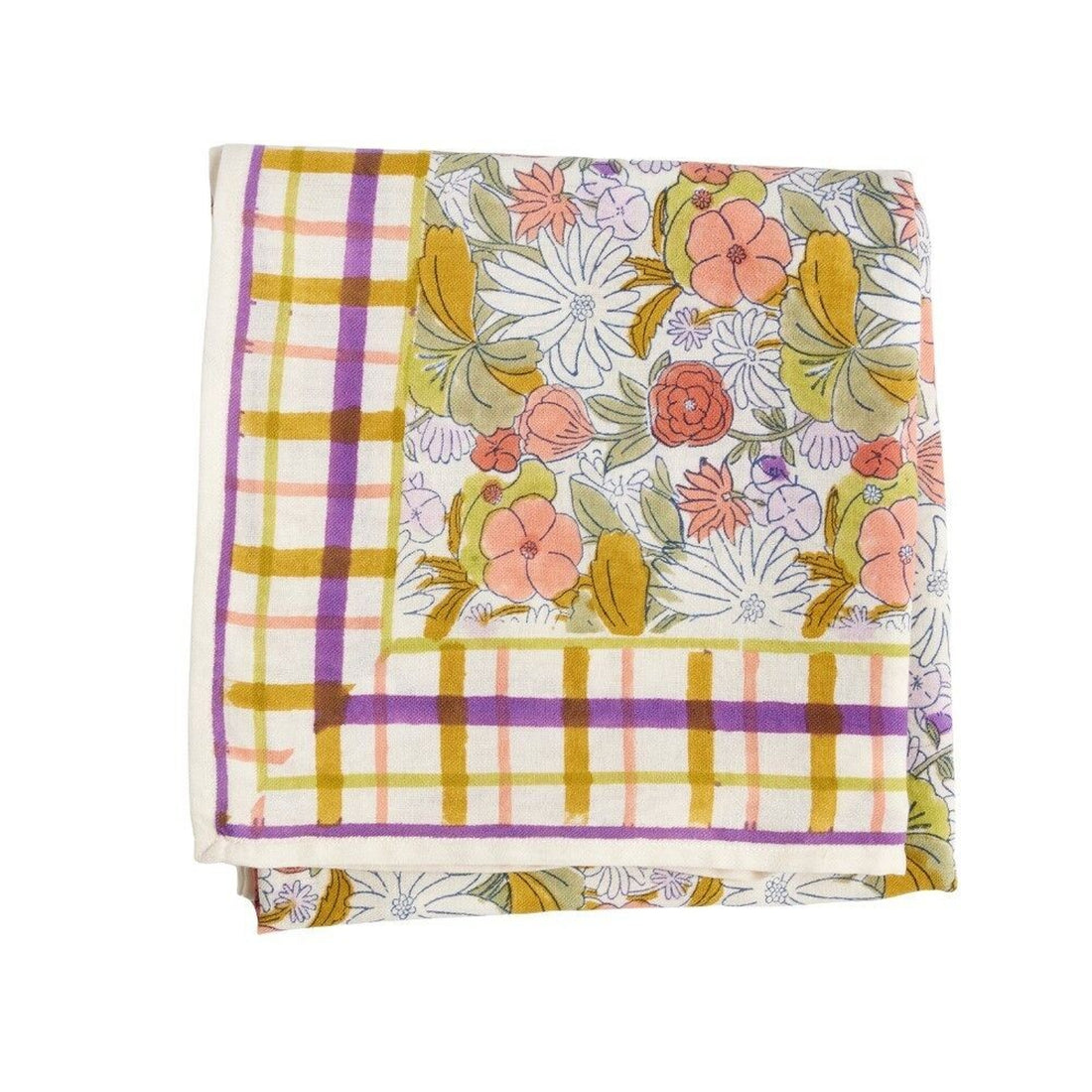 Foulard Indien - Magic Garden Violine NaN