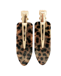Paire de barrettes à cheveux léopard – Peignée Paris – vue 1