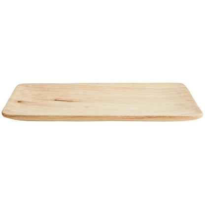 Rectangular wooden tray