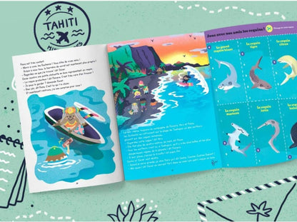 LIVRE ENFANT VOYAGES CARNET TAHITI  - Les Mini Mondes