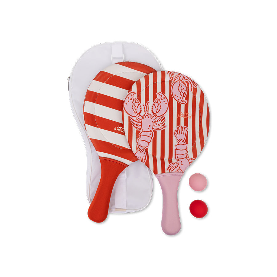 Set de beach tennis rose Lobster Bay Swim Essentials