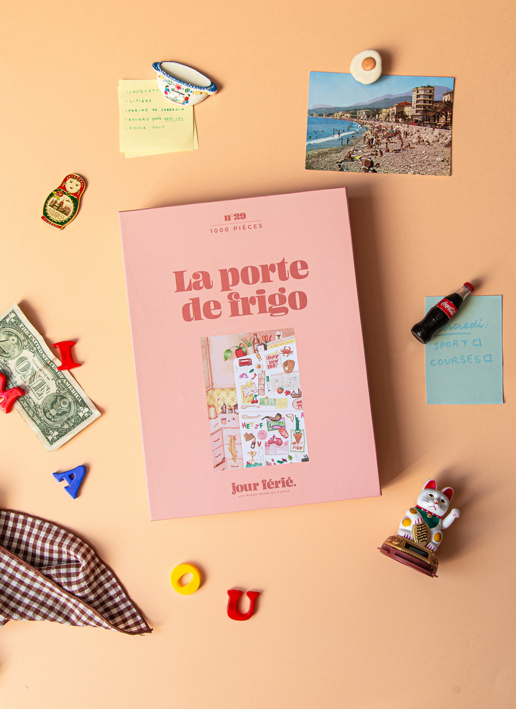 La porte de frigo - Puzzle 1000 pièces fabriqué en France
