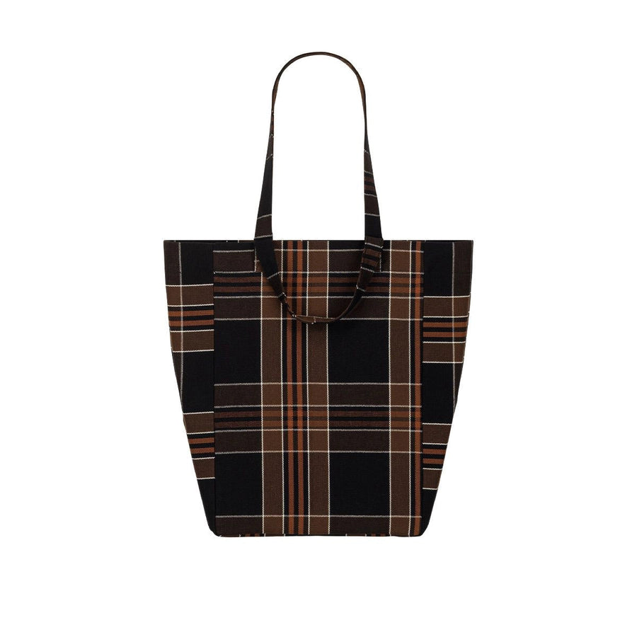 Sac cabas femme Elisabeth Black Tartan