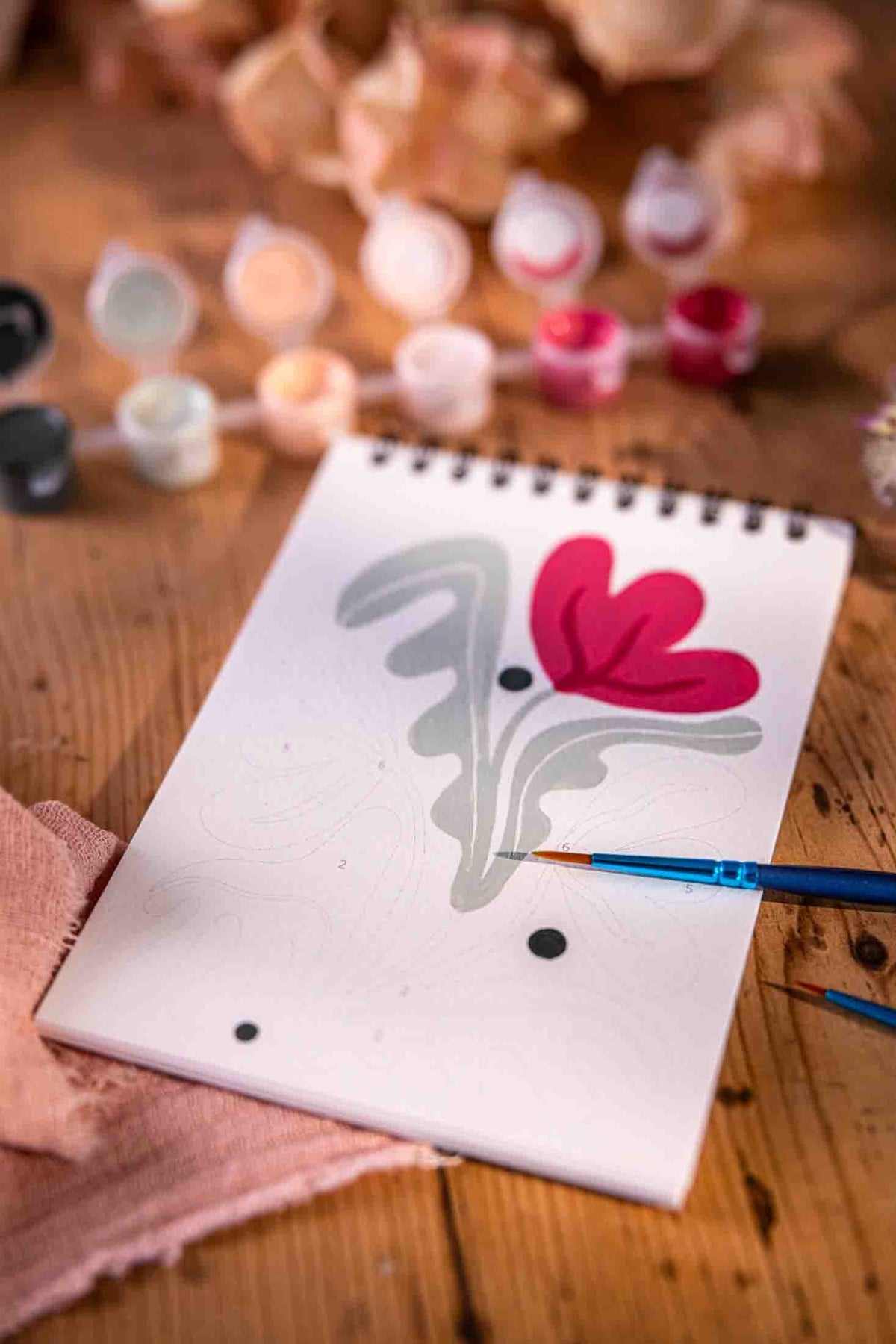 Peinture aux numéros Fleurs de Vigne - vue 5