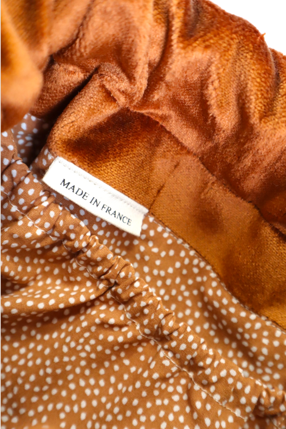 Sac bourse femme Le Raoul Velours Cognac - vue 7