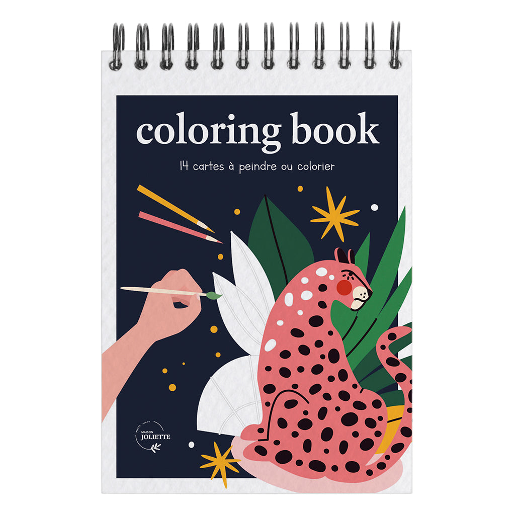 Carnet de coloriage A6 Wild - Maison Joliette