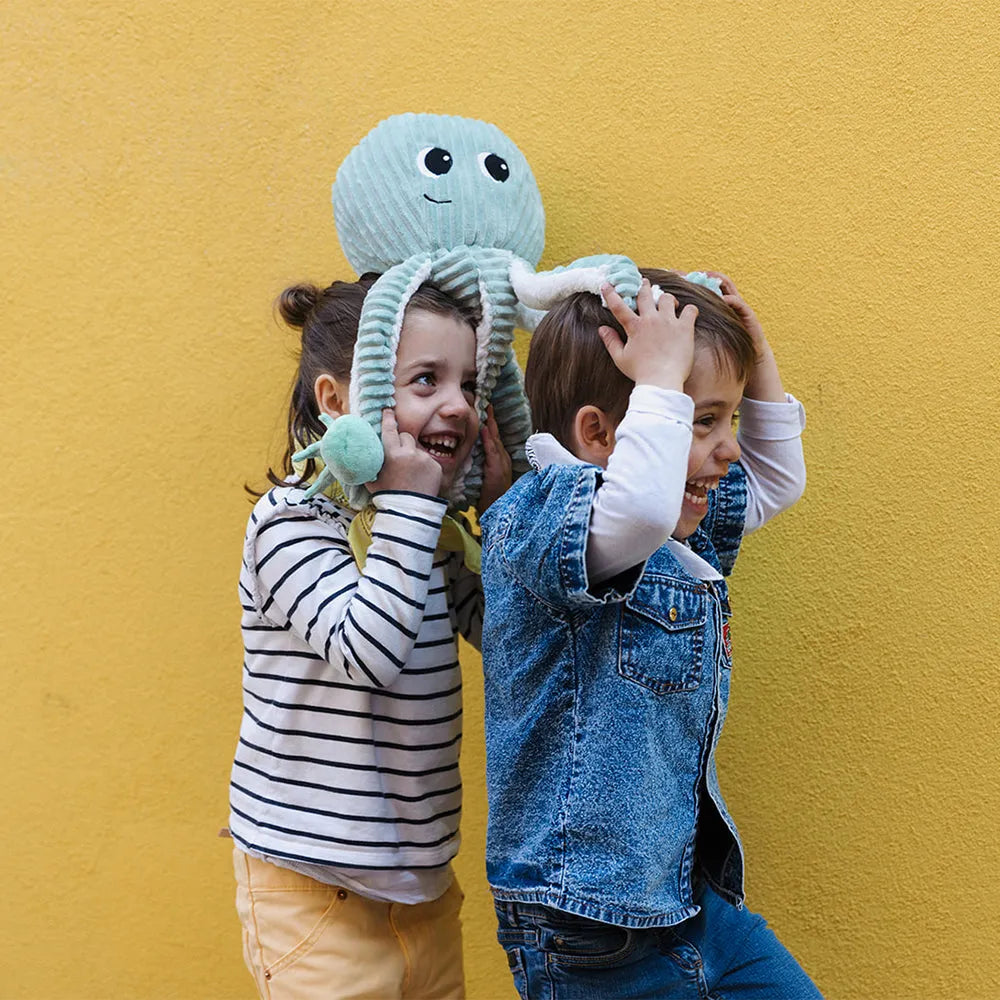 PELUCHE PIEUVRE MAMAN ET SON BÉBÉ - Les Déglingos