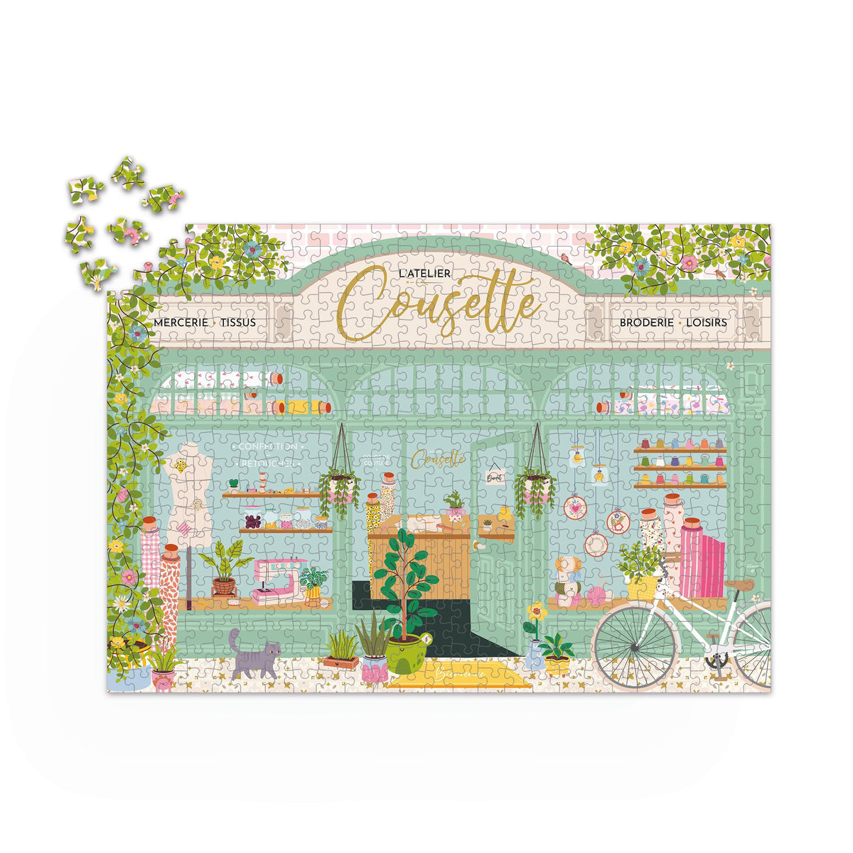 Puzzle adulte 1000 pièces fabriqué en France L’Atelier Cousette - Maison Joliette