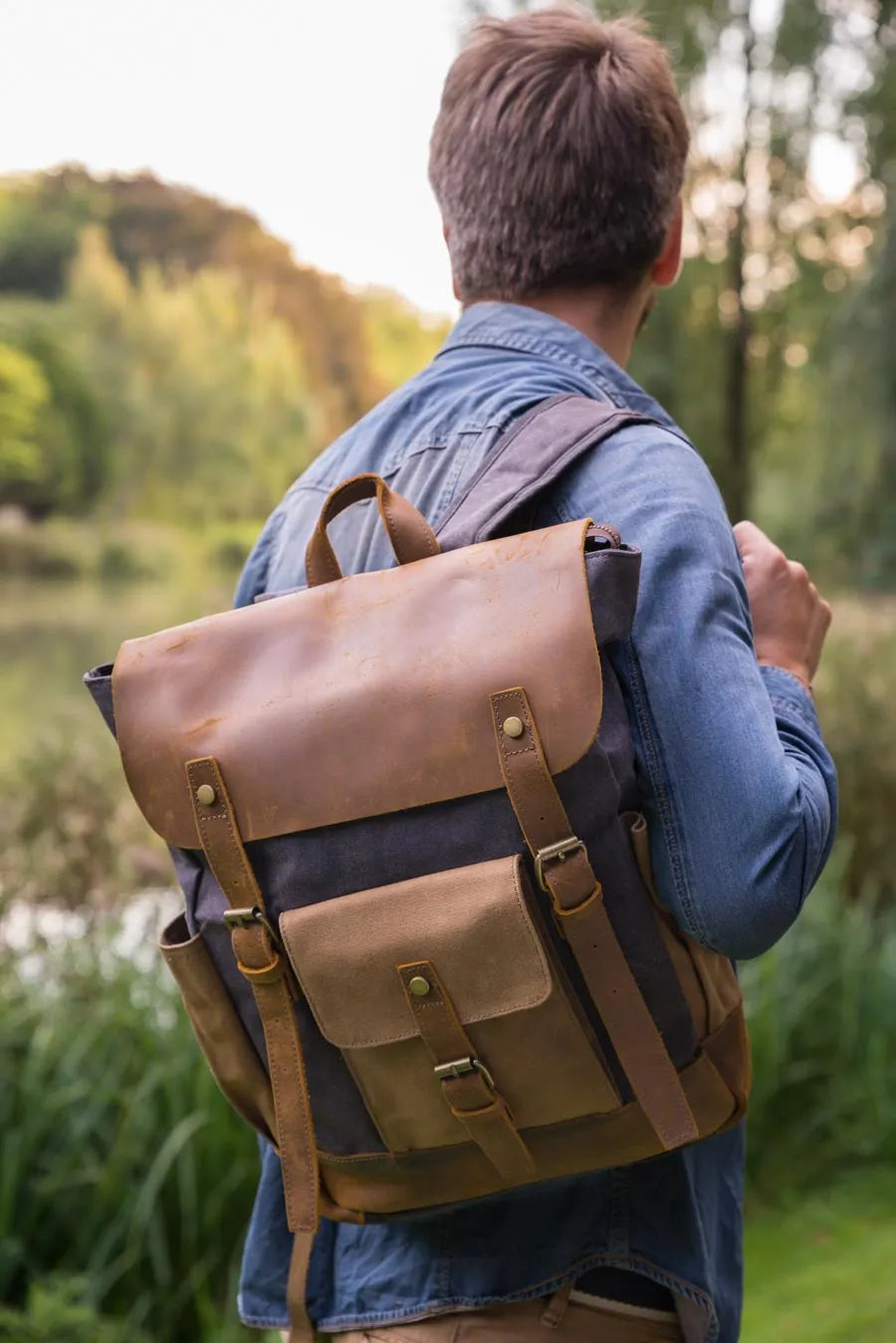 SAC À DOS VINTAGE HOMME &quot;LE FRANKLIN&quot; - Bagaran