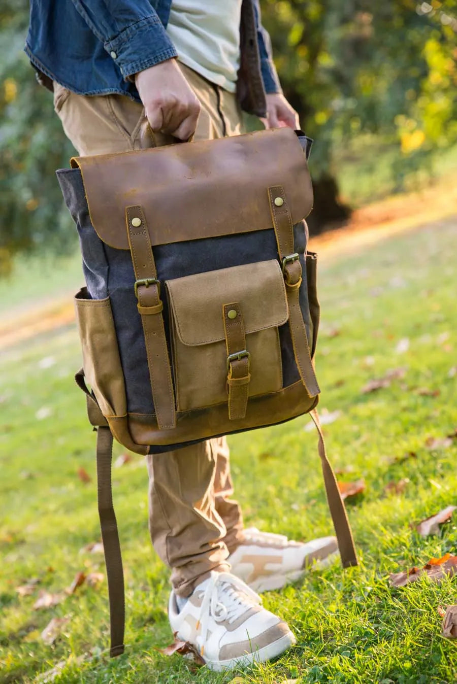 SAC À DOS VINTAGE HOMME &quot;LE FRANKLIN&quot; - Bagaran