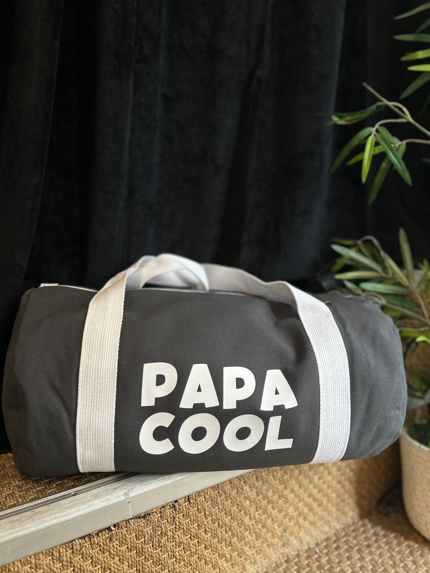 Sac polochon anthracite Papa cool - Collection fête des pères NaN