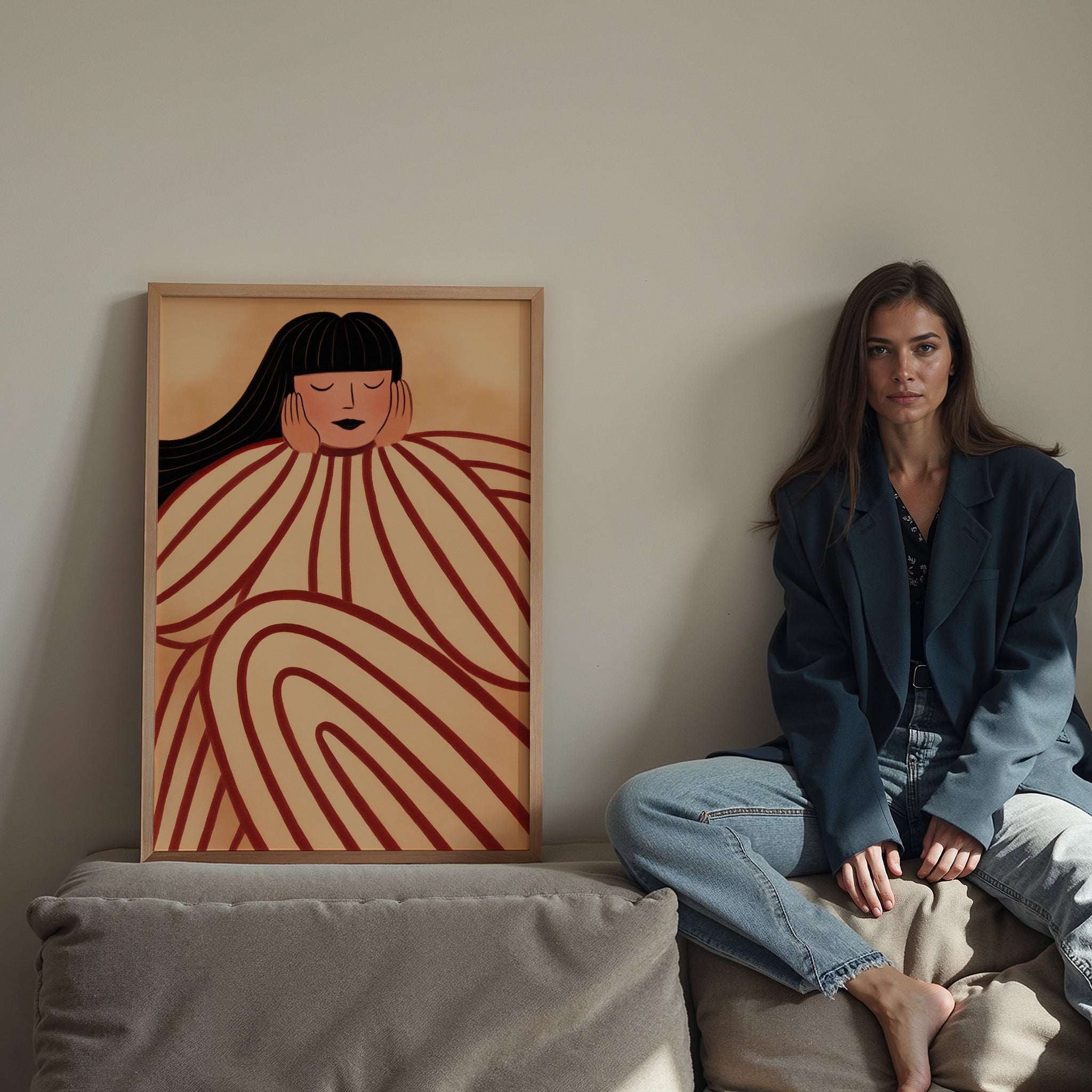 Abstract Woman Print