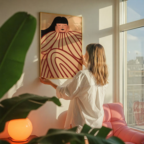 Abstract Woman Print