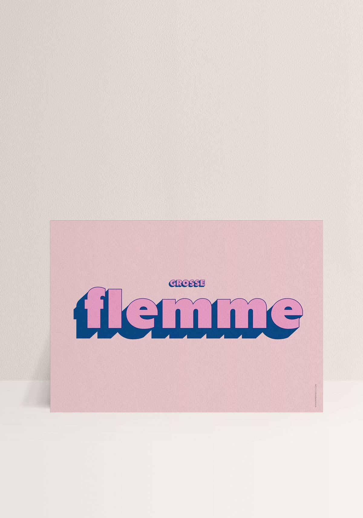 Afffiche Flemme - Papier and Co.