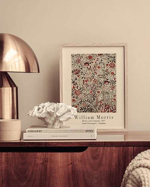 Affiche artistique william morris - motifs automnaux & nature | esque